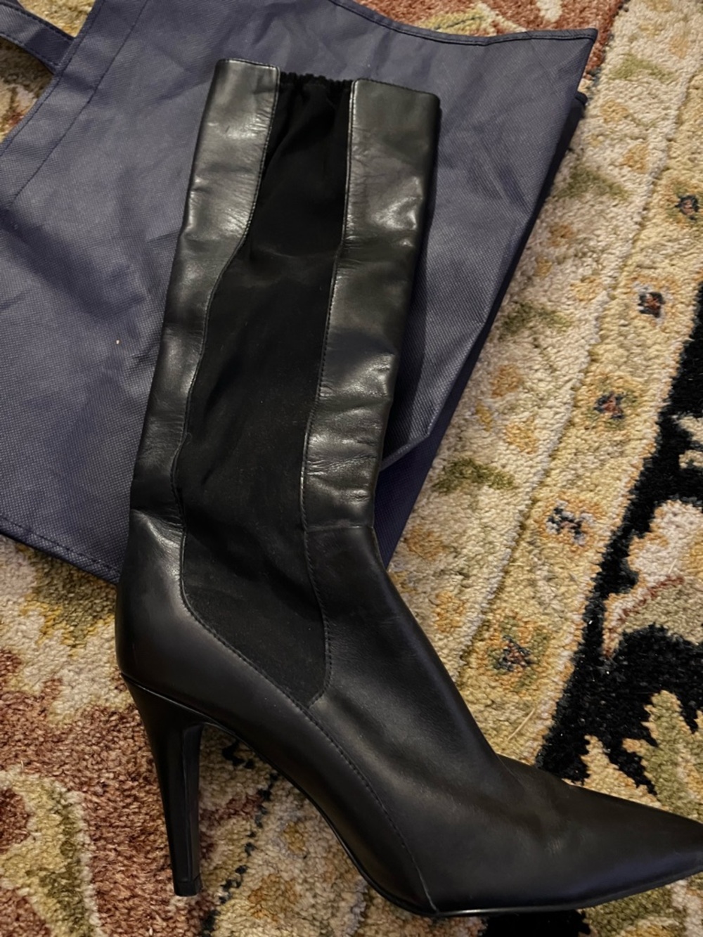 Kenneth Cole Black Heeled Boots - Picture 4 of 8
